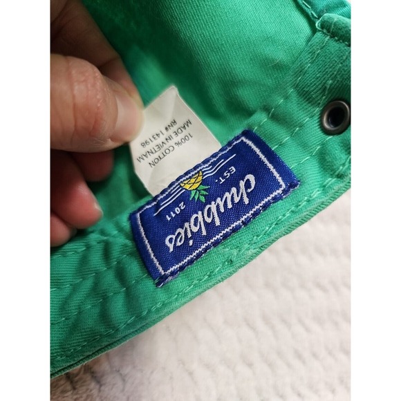 Chubbies Hat Baseball Cap Adjustable Strapback Seafoam Green Beach Cotton - Picture 8 of 9